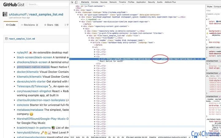 Logo of blank for GitHub Extension for Chrome